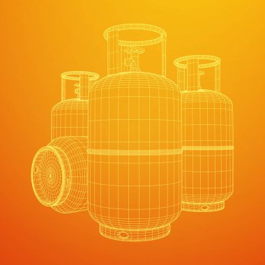 Yanıcı gaz tankı tel kafes