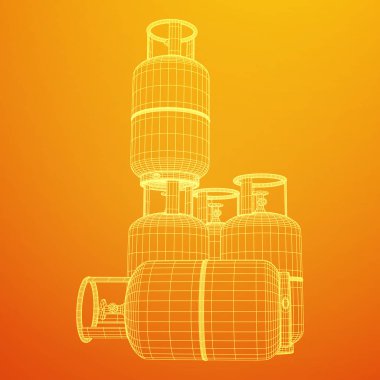 Yanıcı gaz tankı tel kafes