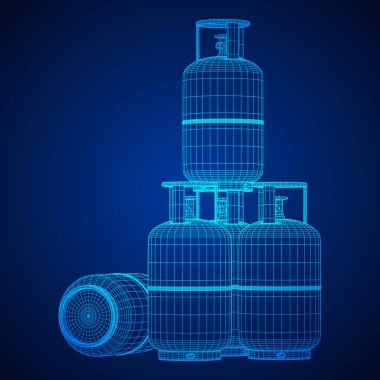 Yanıcı gaz tankı tel kafes