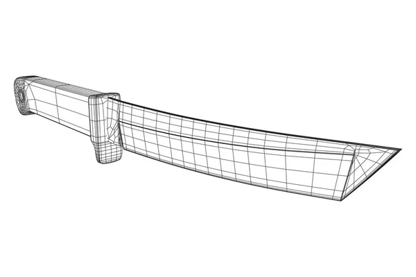 Coltello tattico a lama fissa — Vettoriale Stock