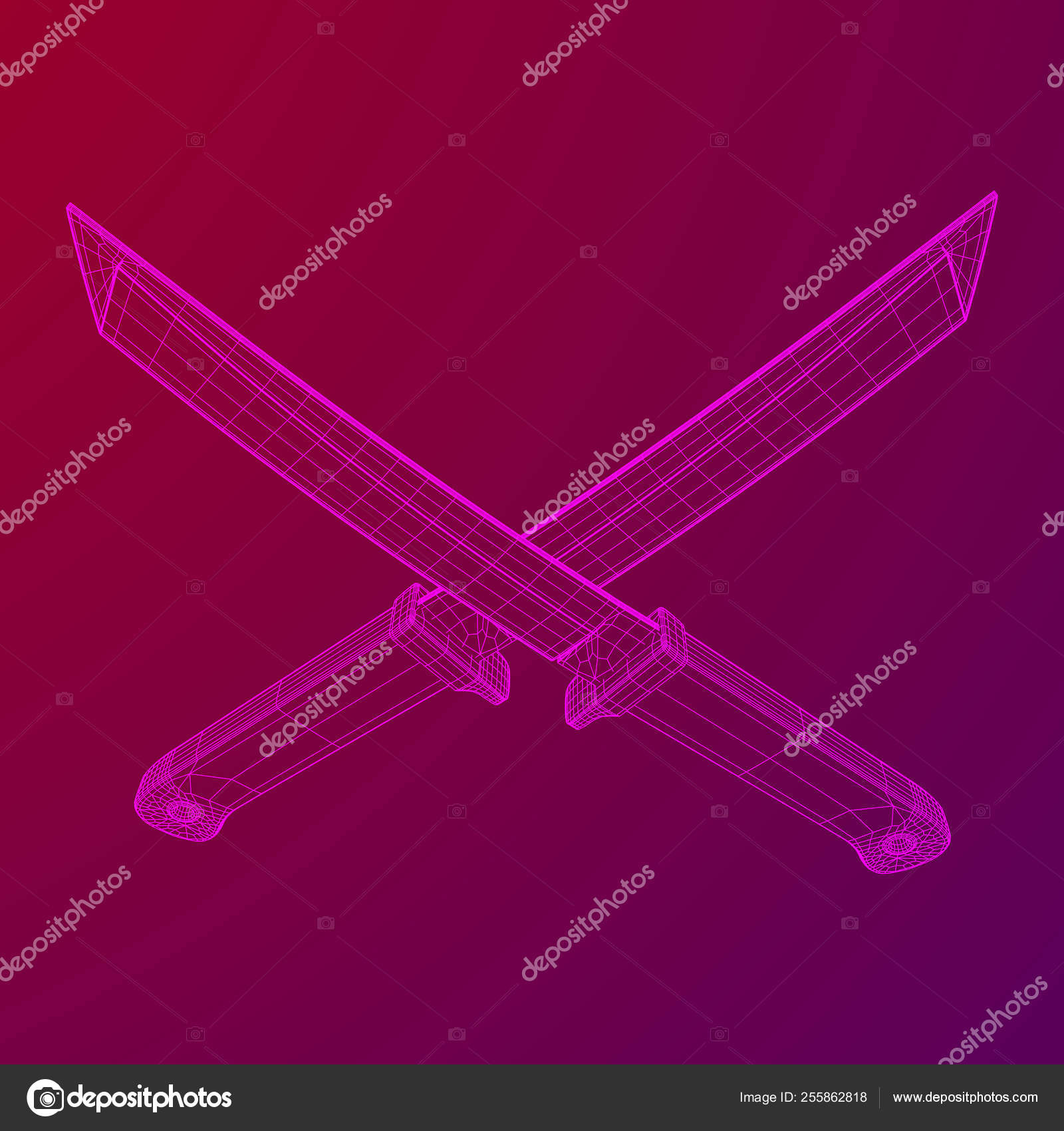 Fixed Blade Tactical Knife Stock Vector Image by ©newb1 #255862818