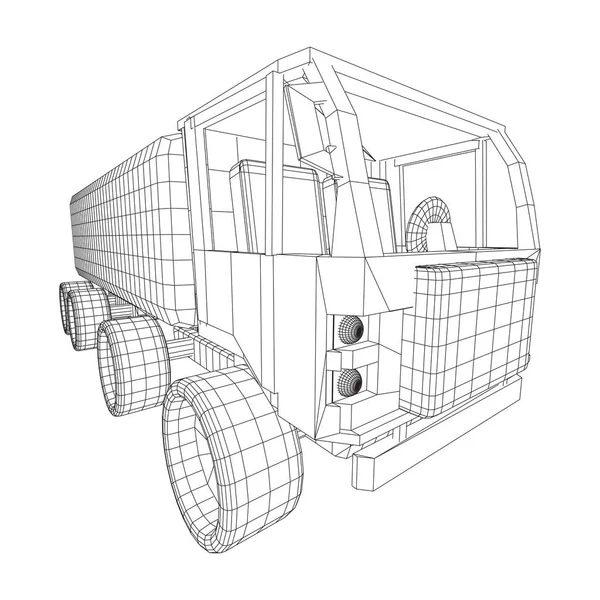 卡车或卡车。向量. — 图库矢量图片