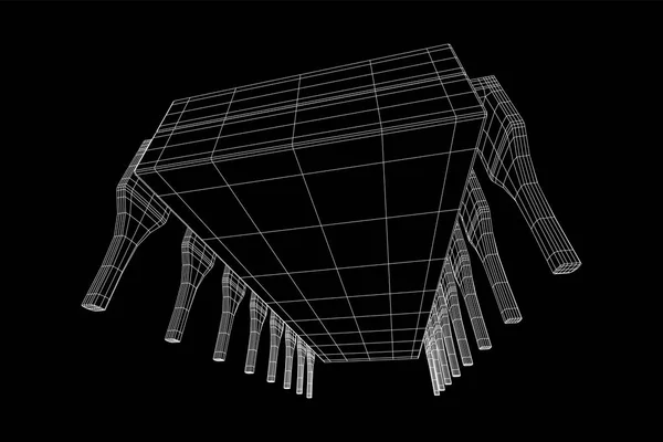 Mikro-chip procesor kwantowej — Wektor stockowy