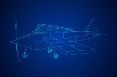 Plane soyut Çokgen tel kafes uçak.