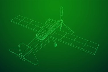 Plane soyut Çokgen tel kafes uçak.