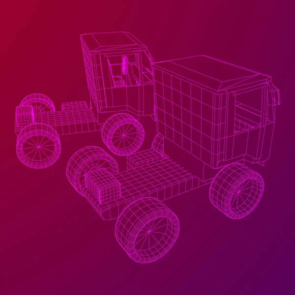 Auto, truck of vrachtwagen. Vector. — Stockvector