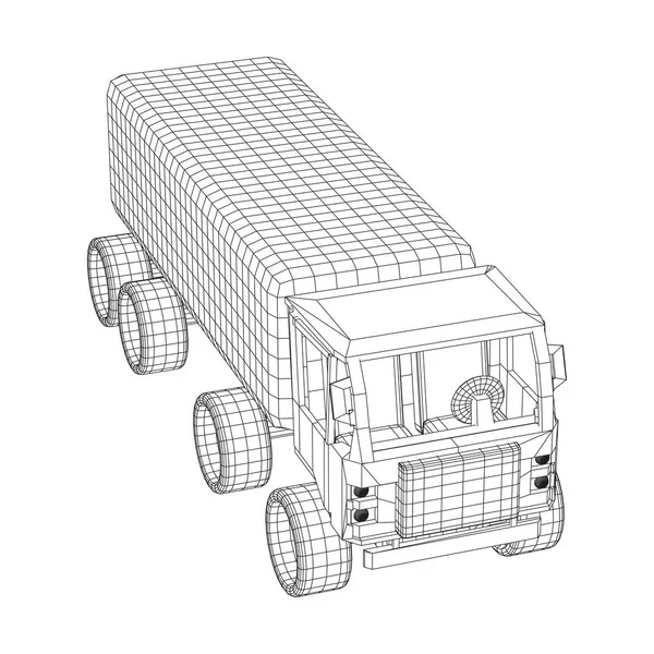 Camion o autocarro. Vettore . — Vettoriale Stock