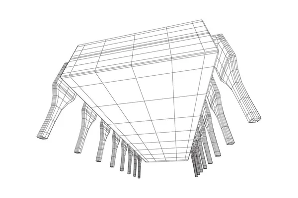 Mikrochip-Quantenprozessor — Stockvektor