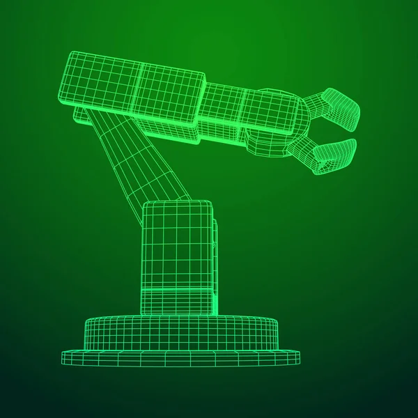 Robotisk armvektor – stockvektor