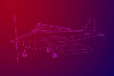 Plane soyut Çokgen tel kafes uçak.