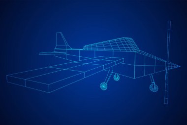 Plane soyut Çokgen tel kafes uçak.