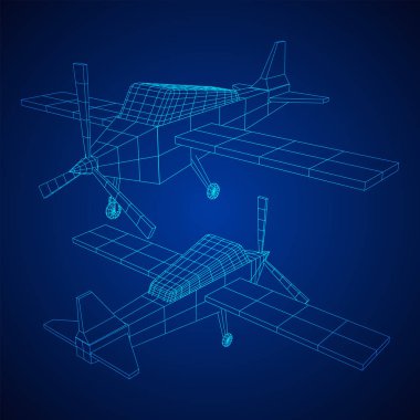 Plane soyut Çokgen tel kafes uçak.