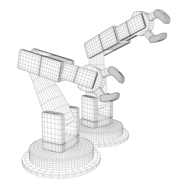 Vecteur de bras robotique — Image vectorielle