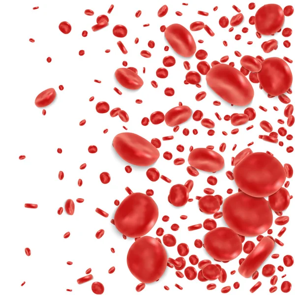 Globuli rossi che scorrono — Vettoriale Stock
