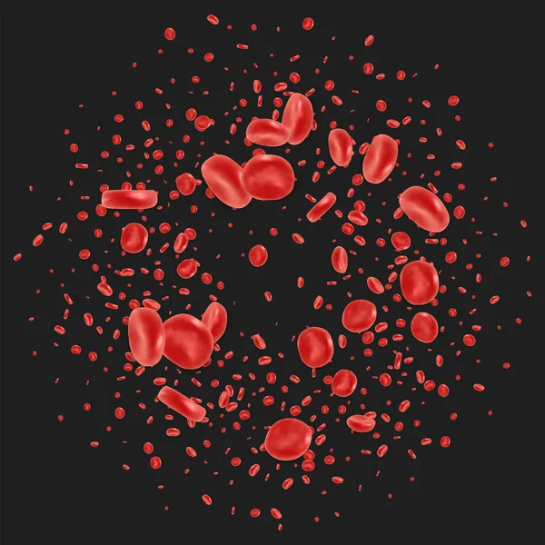Красные кровяные клетки — стоковый вектор