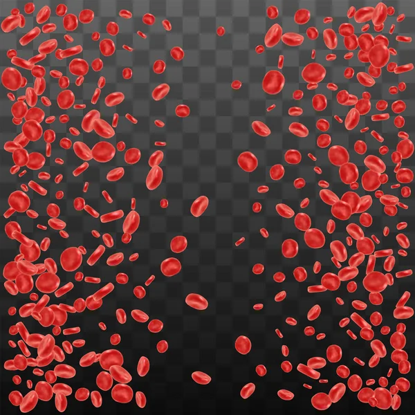 Ερυθρών κυττάρων του αίματος που ρέει — Διανυσματικό Αρχείο