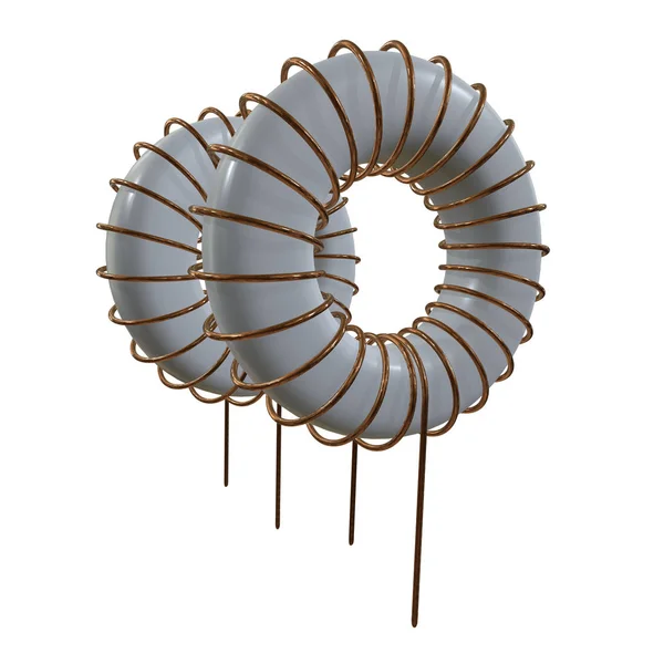 Toroidal Coil Inductor — Stock Photo, Image