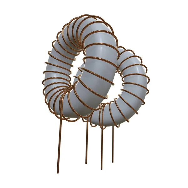 Toroidal Coil Inductor — Stock Photo, Image