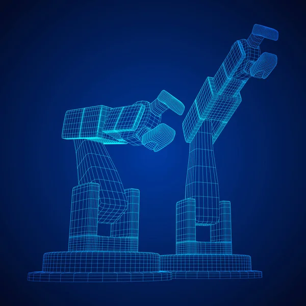 Vector de brazo robótico — Vector de stock