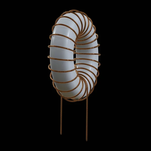 Toroidal Coil Inductor — Stock Photo, Image