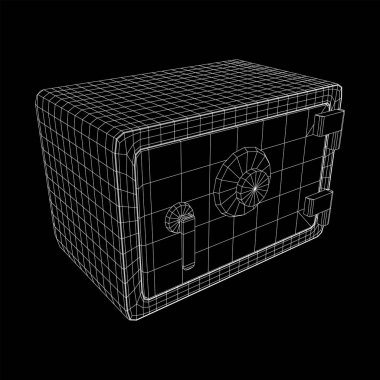 Banka kasası güvenli vektörü