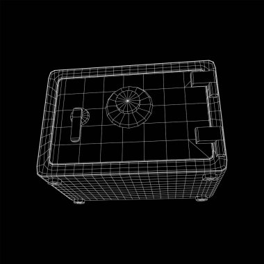 Banka kasası güvenli vektörü