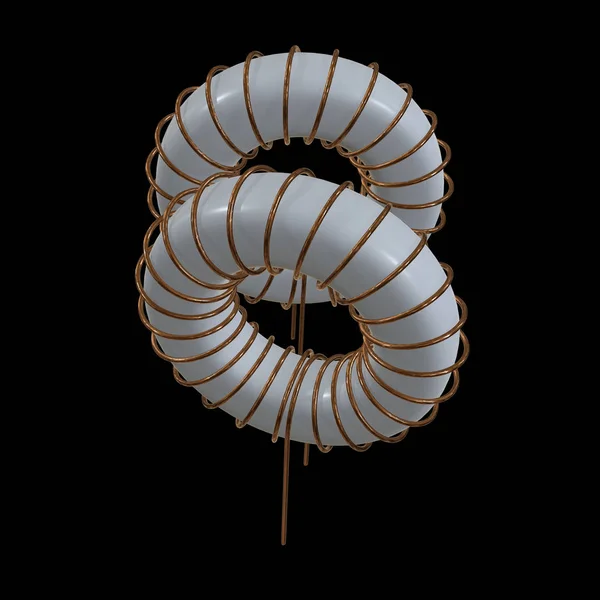 Inductor de bobina toroidal — Foto de Stock