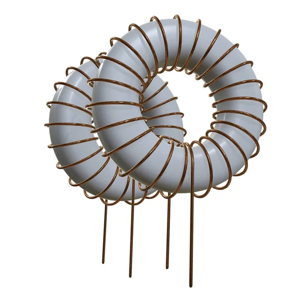 Inductor de bobina toroidal — Foto de Stock