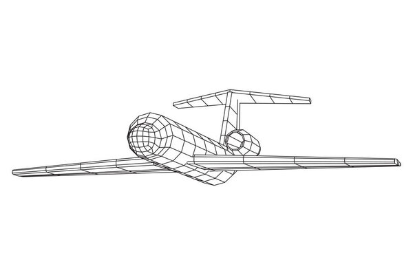 Абстрактный многоугольный самолёт реактивного самолёта
.