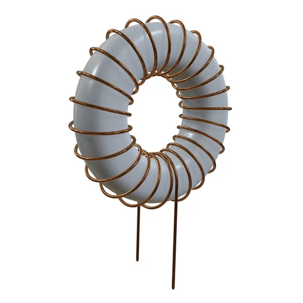 Inductor de bobina toroidal — Foto de Stock