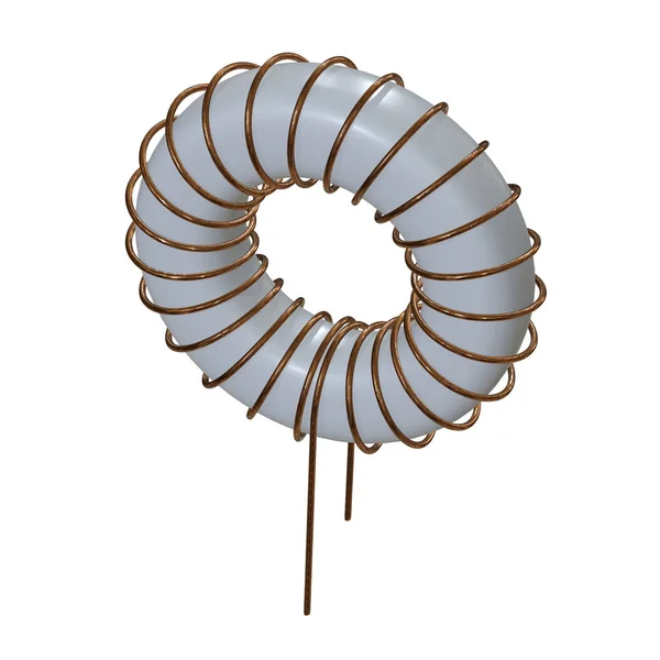 Toroidal Coil Inductor — Stock Photo, Image