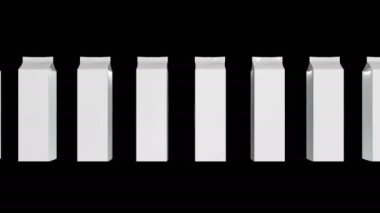 Süt veya meyve suyu 3d kutu