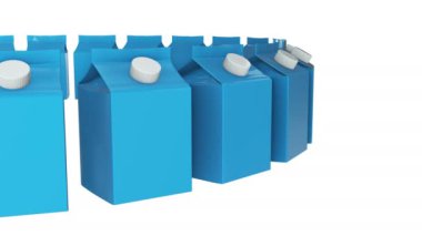 Süt veya meyve suyu 3d kutu