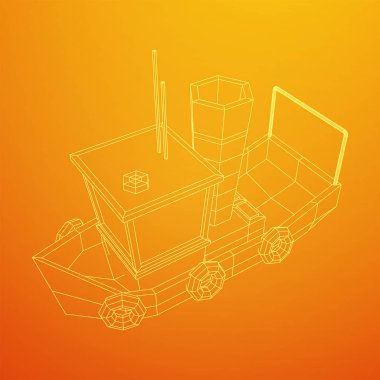 Balıkçı teknesi. Tel kafes balıkçılık trol