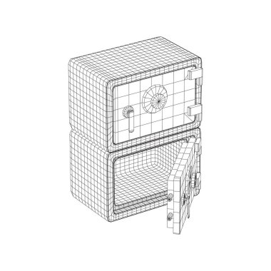 Banka kasası güvenli vektörü