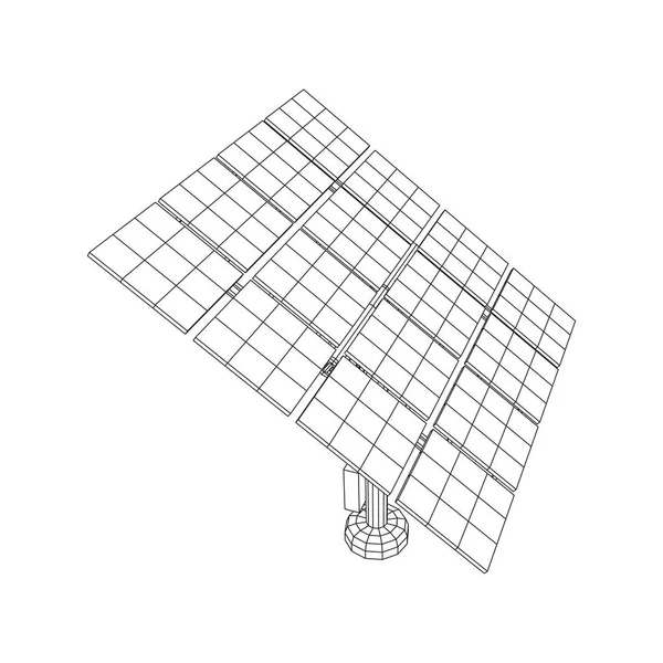 Vecteur panneau d'énergie solaire — Image vectorielle