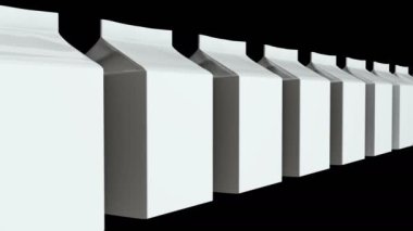 Süt veya meyve suyu 3d kutu