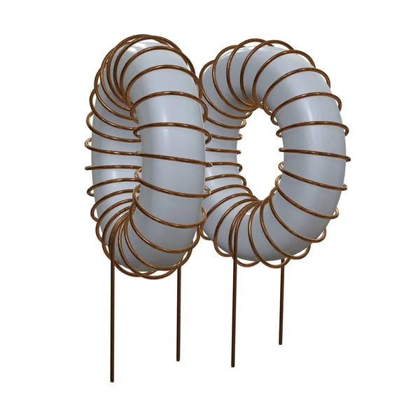 Inductor de bobina toroidal —  Fotos de Stock