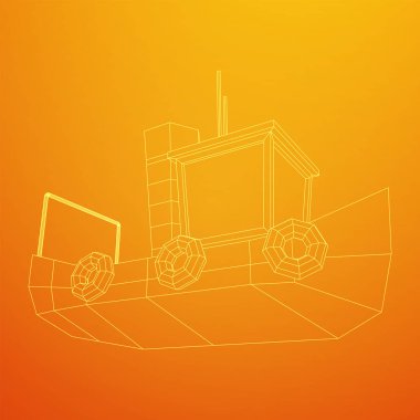 Balıkçı teknesi. Tel kafes balıkçılık trol