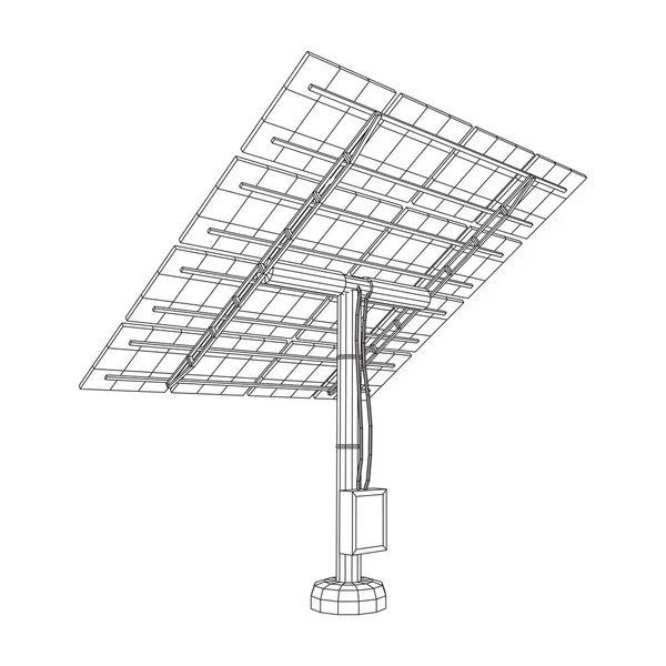 Solenergi panel vektor — Stock vektor