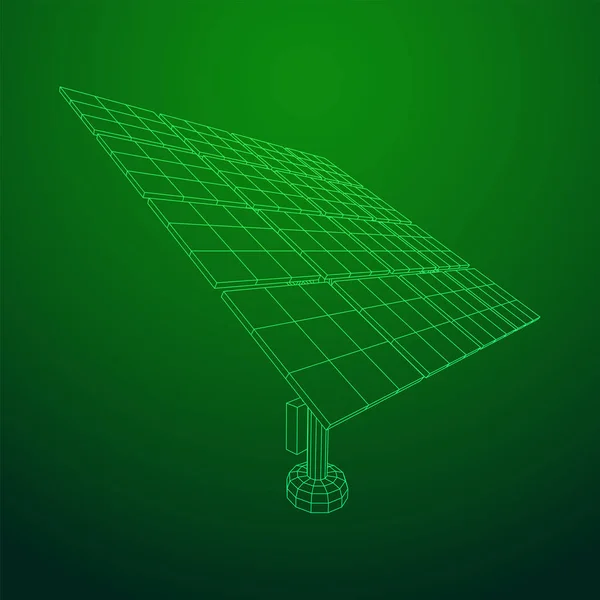Solar energy panel vector — Stock Vector