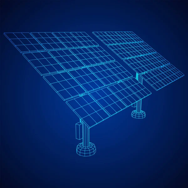 Panel de energía solar vector — Archivo Imágenes Vectoriales