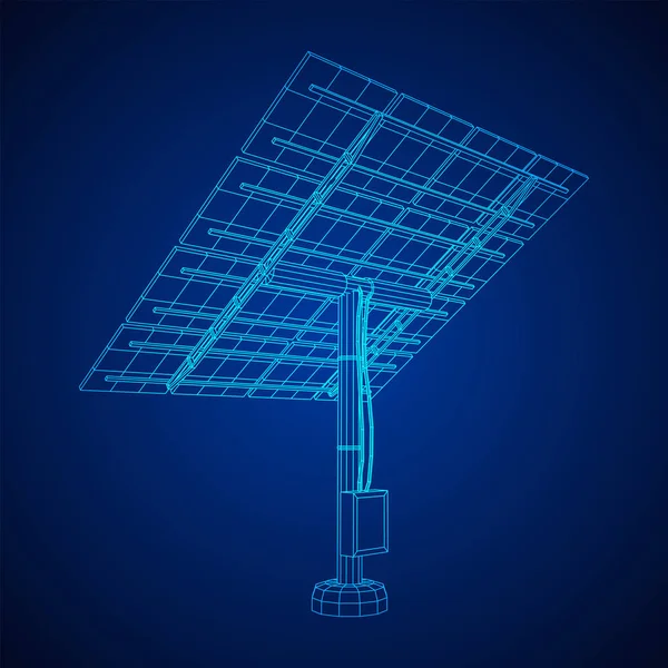 Panel de energía solar vector — Archivo Imágenes Vectoriales