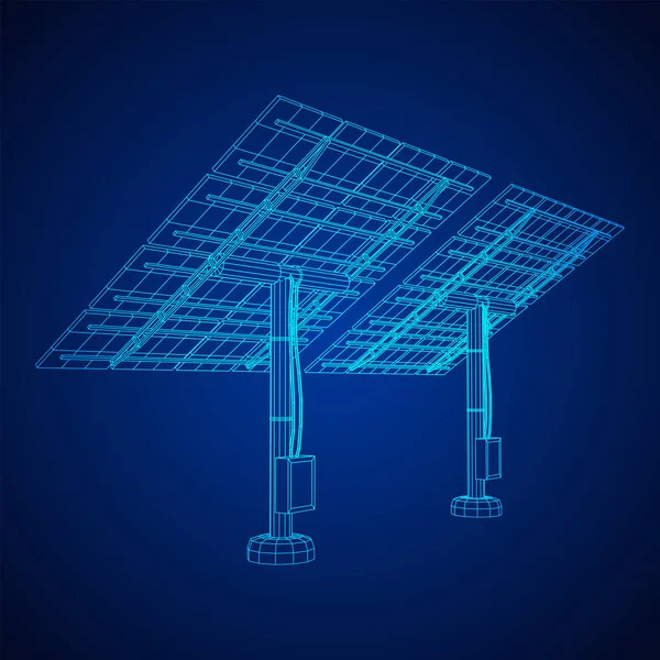 Panel de energía solar vector — Archivo Imágenes Vectoriales