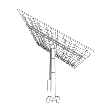 Güneş enerjisi paneli vektör