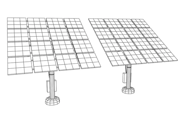 Διάνυσμα πάνελ ηλιακής ενέργειας — Διανυσματικό Αρχείο