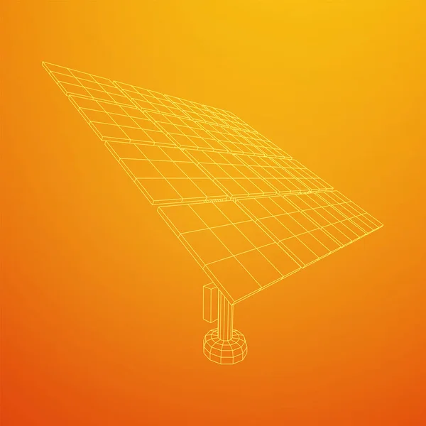 Güneş enerjisi paneli vektör — Stok Vektör