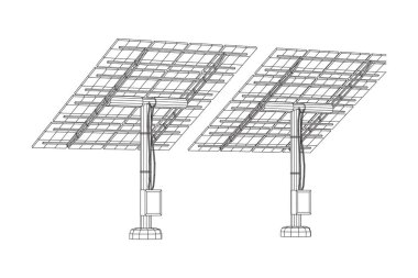Güneş enerjisi paneli vektör
