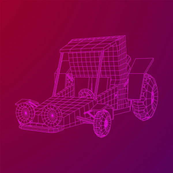 Kapalı yol kum buggy araba — Stok Vektör