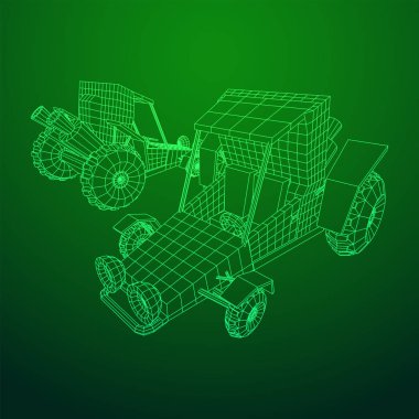 Kapalı yol kum buggy araba